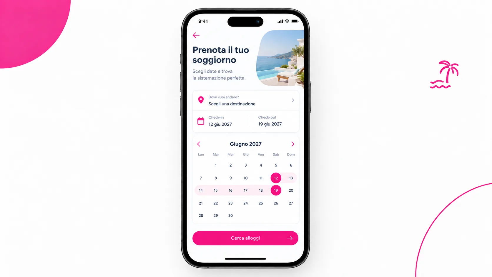 Prenotazione diretta da smartphone sul sito di una struttura ricettiva
